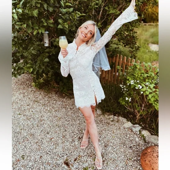 NWOT! Stone Cold Fox x REVOLVE Allure Dress in White - Picture 11 of 16